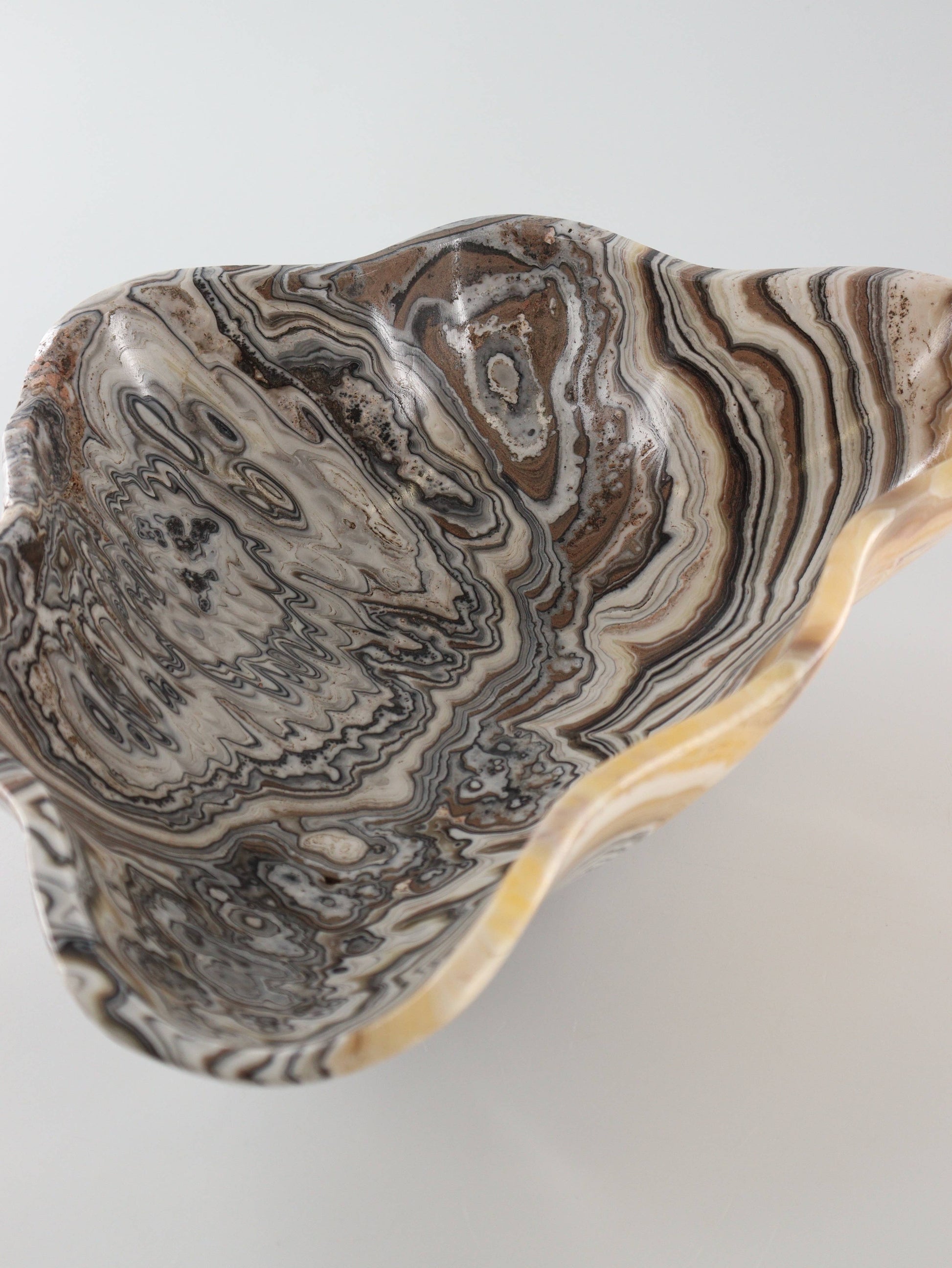 Yellow Zebra Onyx Bowl
