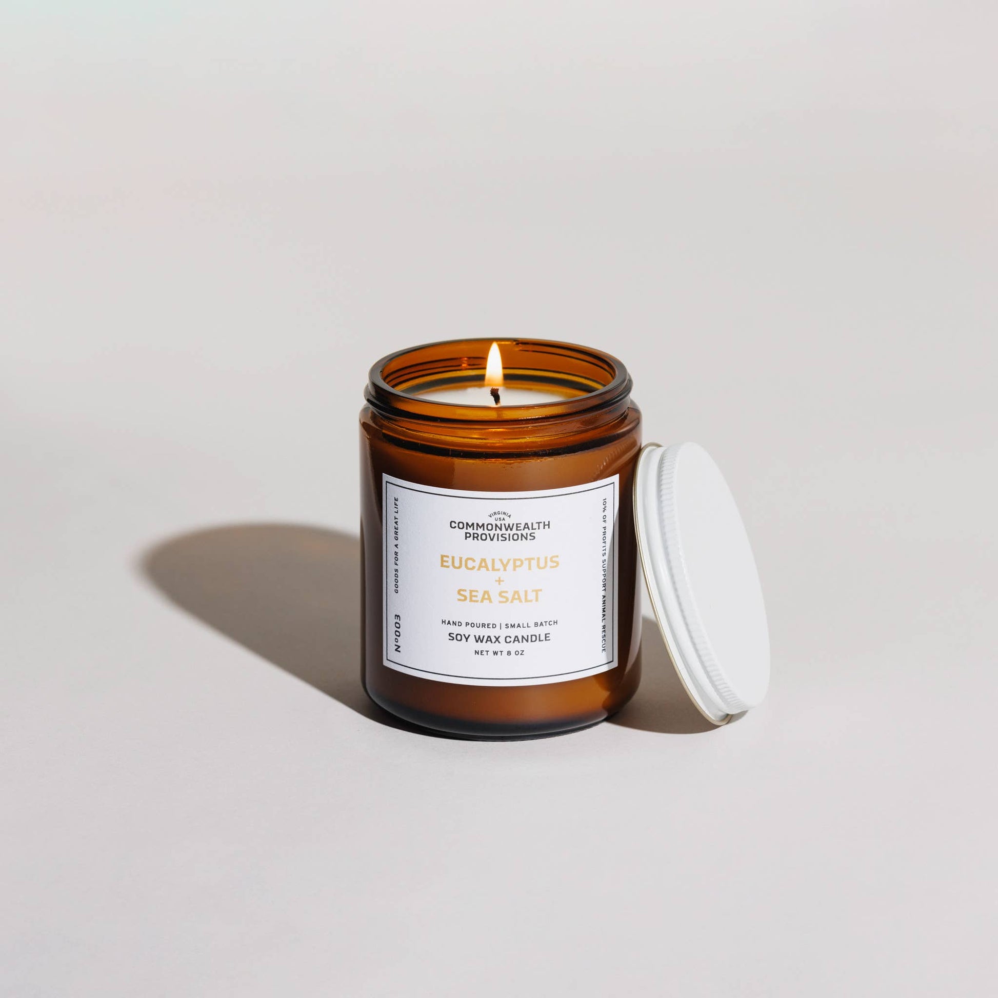Soy Candle - Eucalyptus + Sea Salt