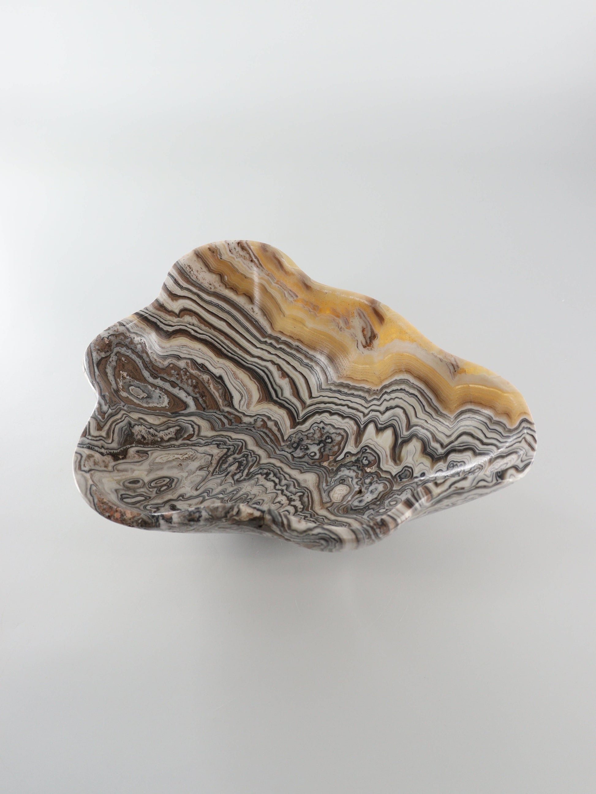 Yellow Zebra Onyx Bowl