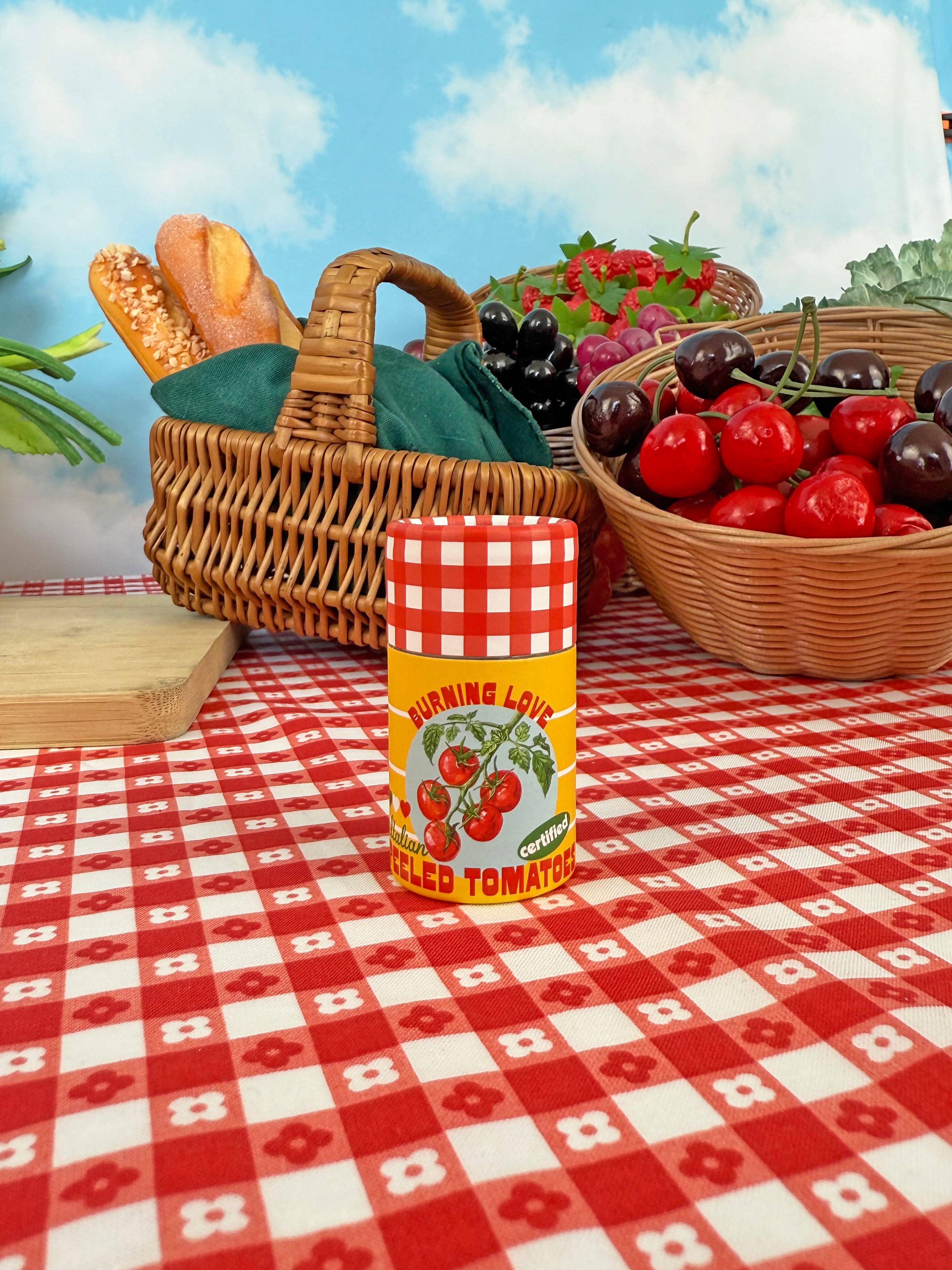 Canned Tomato Match Jar