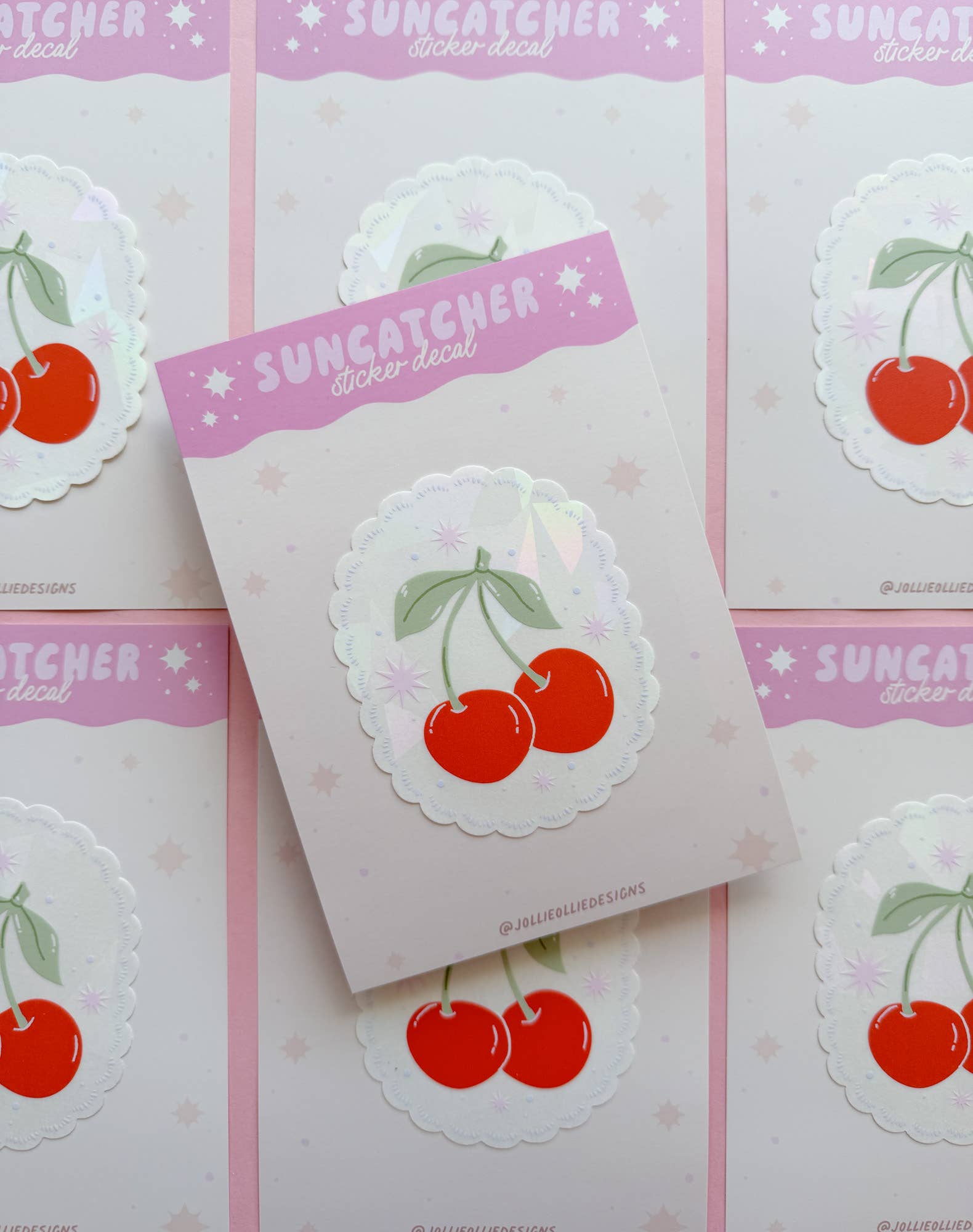 Cherry Suncatcher Window Decal