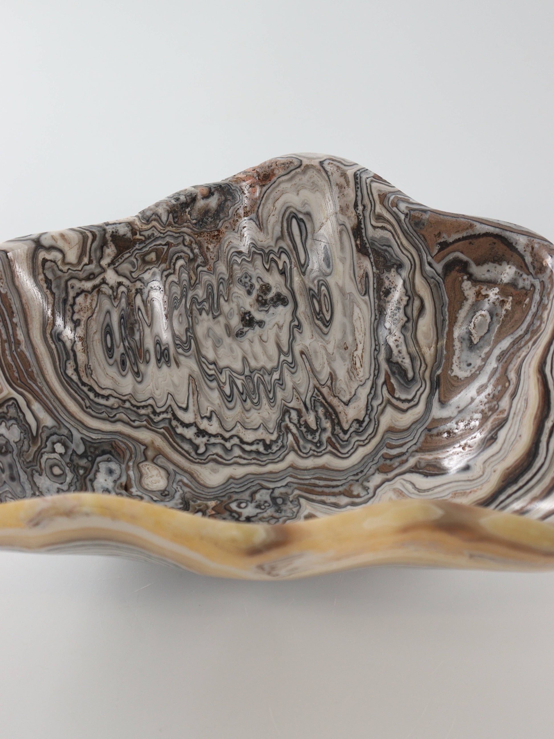 Yellow Zebra Onyx Bowl