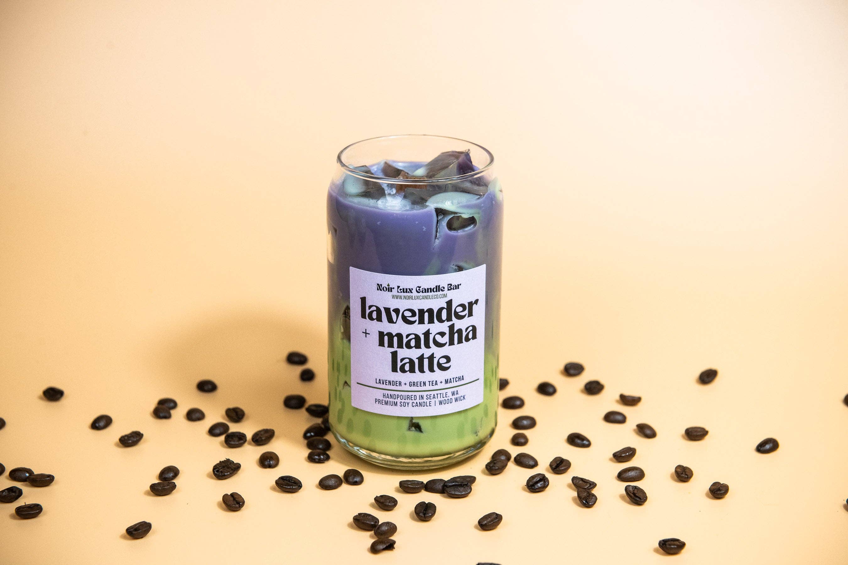 Iced Lavender Matcha Latte Coffee Candle