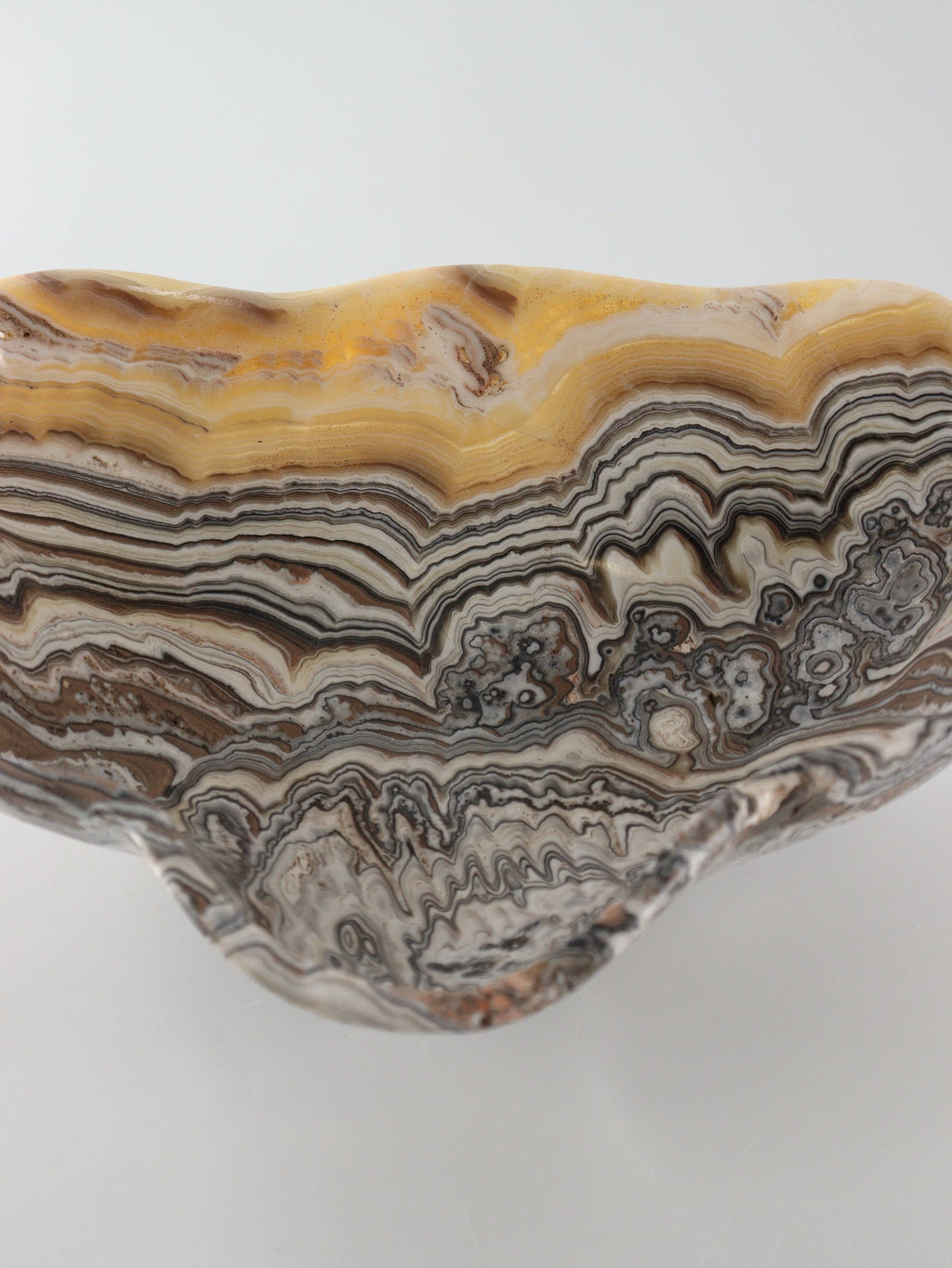 Yellow Zebra Onyx Bowl