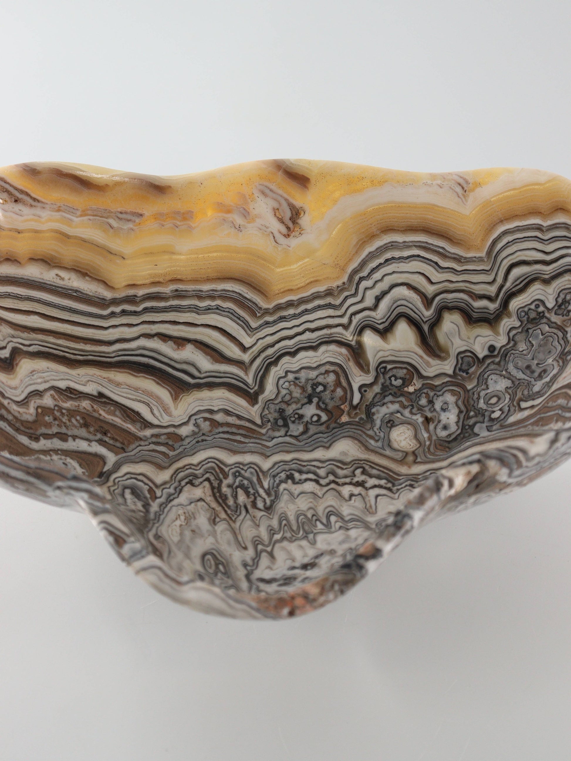 Yellow Zebra Onyx Bowl
