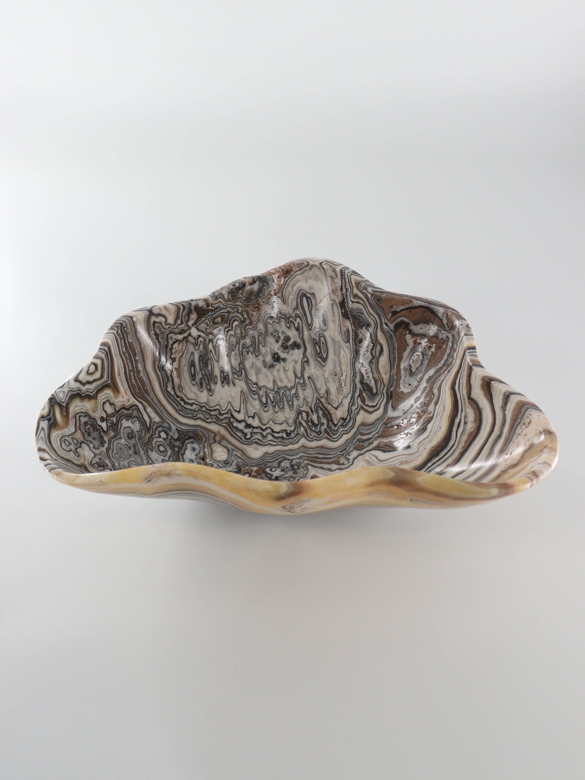 Yellow Zebra Onyx Bowl