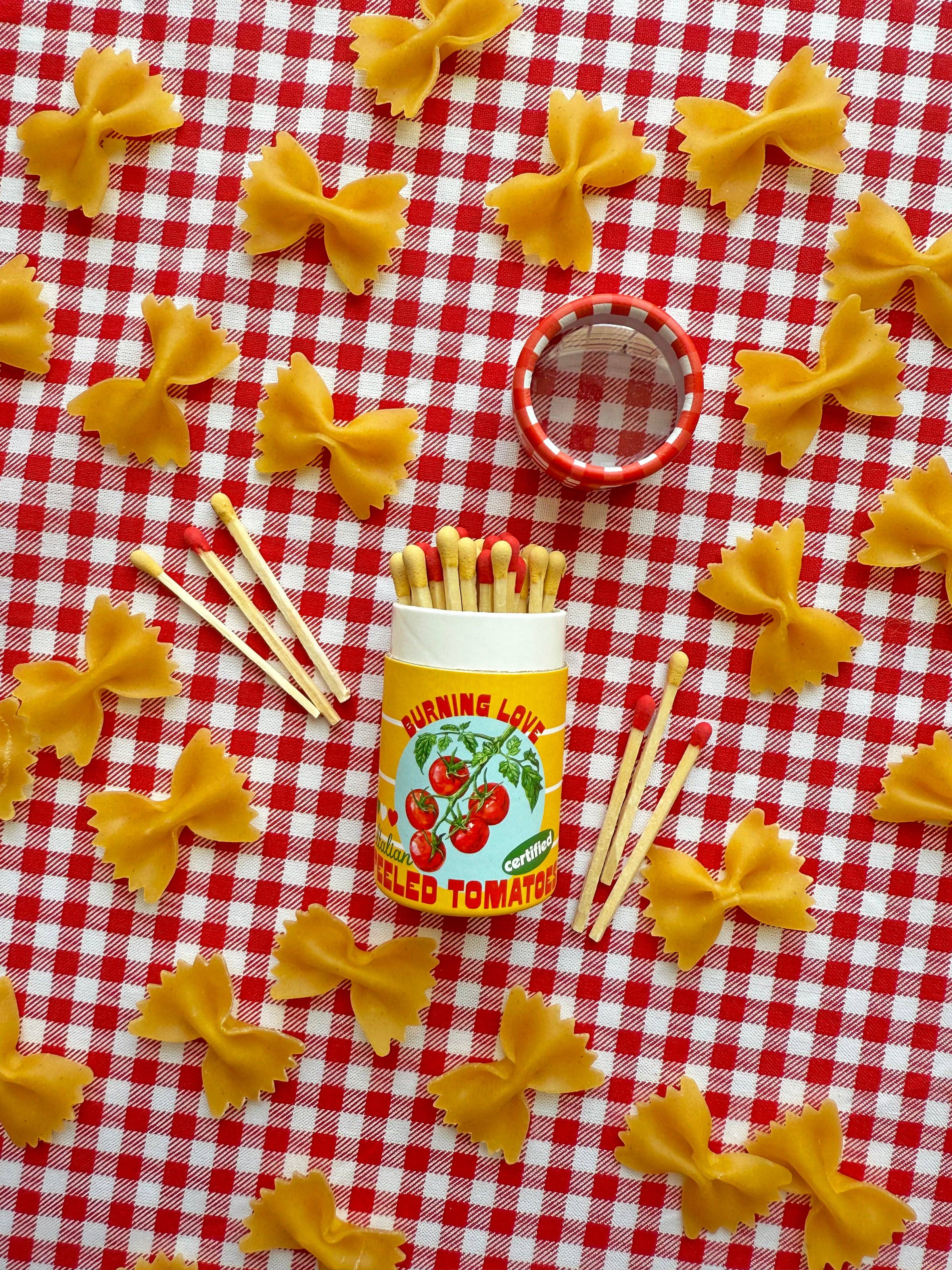 Canned Tomato Match Jar