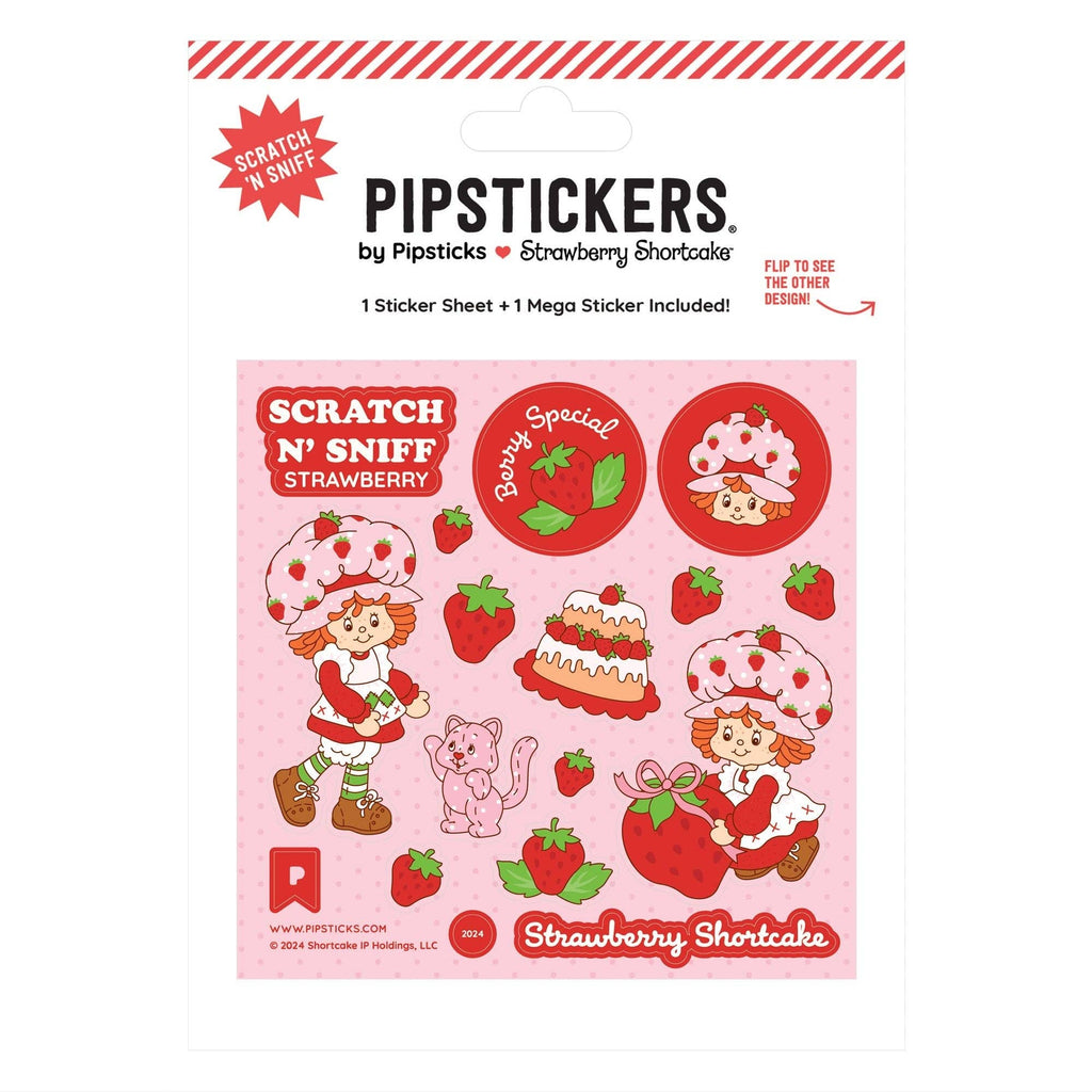 Strawberry Shortcake & Custard Scratch 'n Sniff Stickers - 2 ct