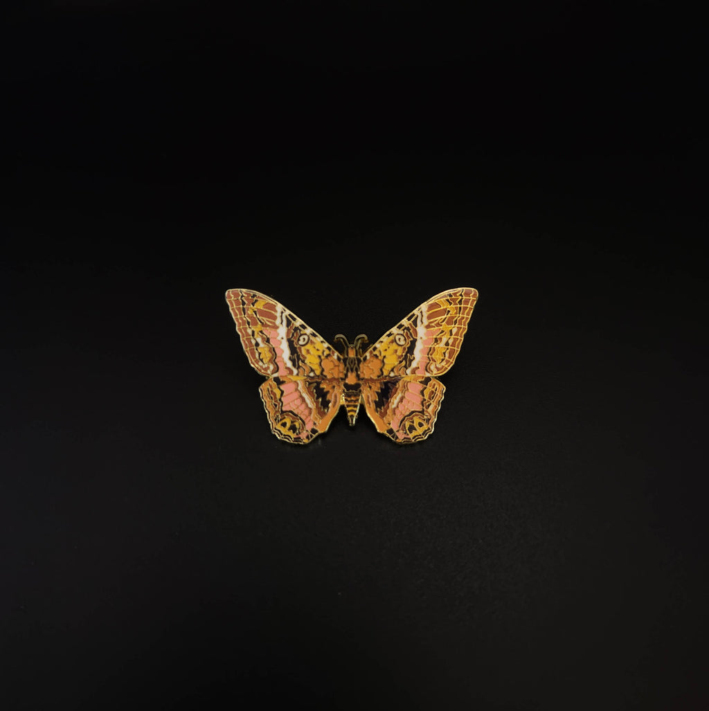 Black Witch Moth Educational Insect Enamel Pin