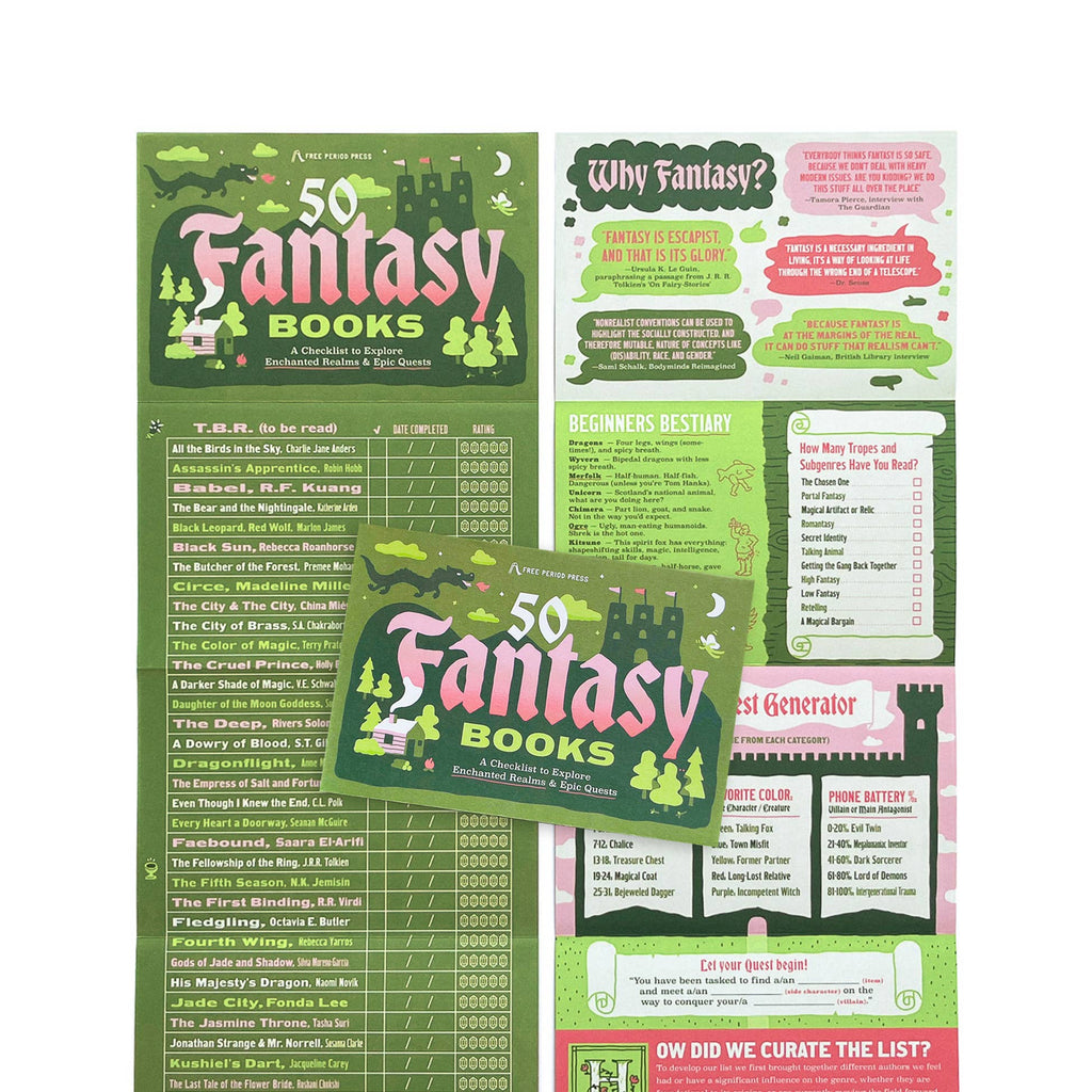 50 Fantasy Books: A Checklist to Explore Realms & Quests