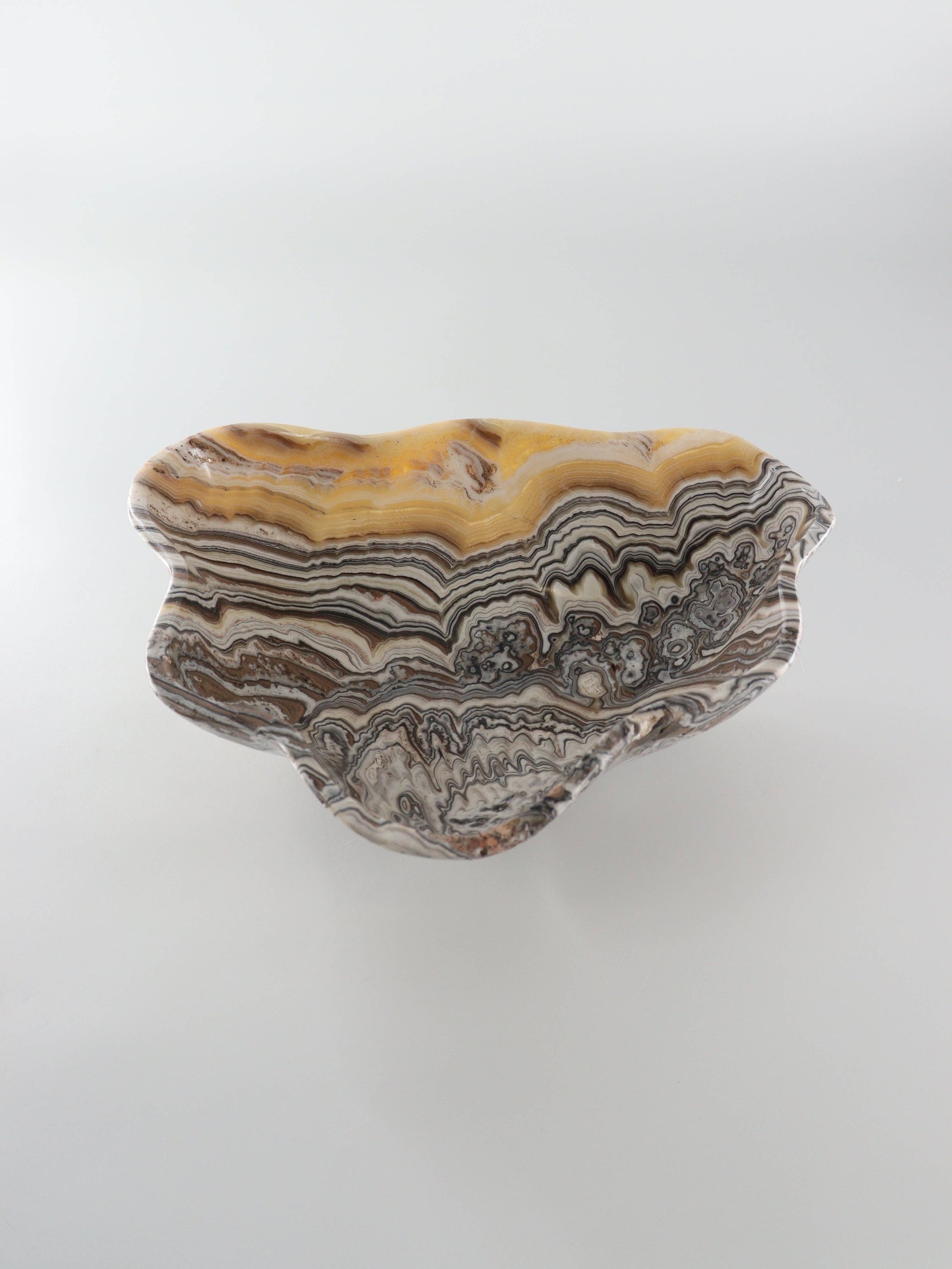 Yellow Zebra Onyx Bowl