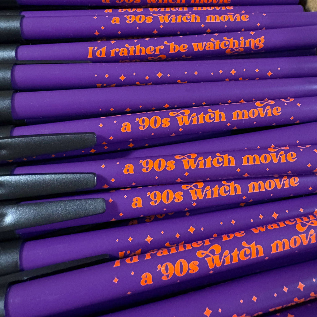 I'd Rather Be Watching a 90s Witch Movie Ballpoint Pen