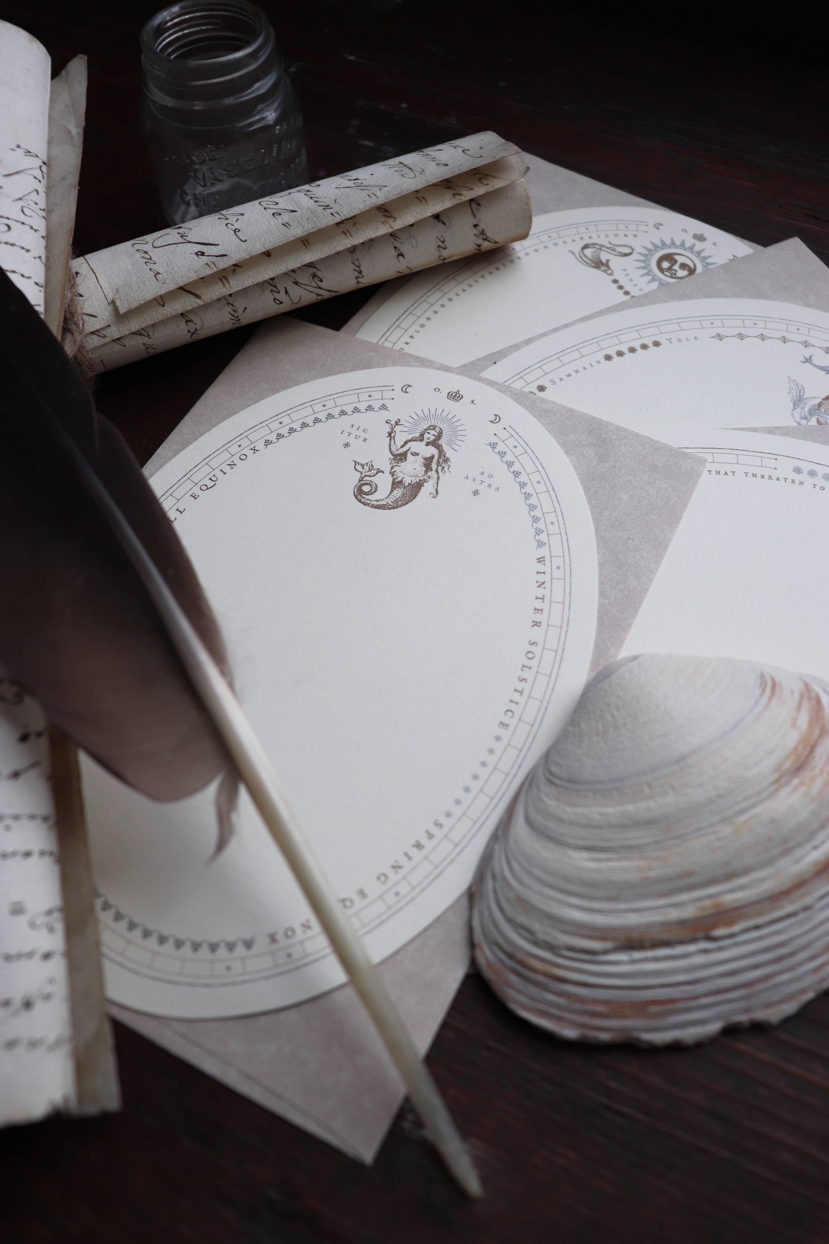 Sic Itur Ad Astra Oval Greeting Card