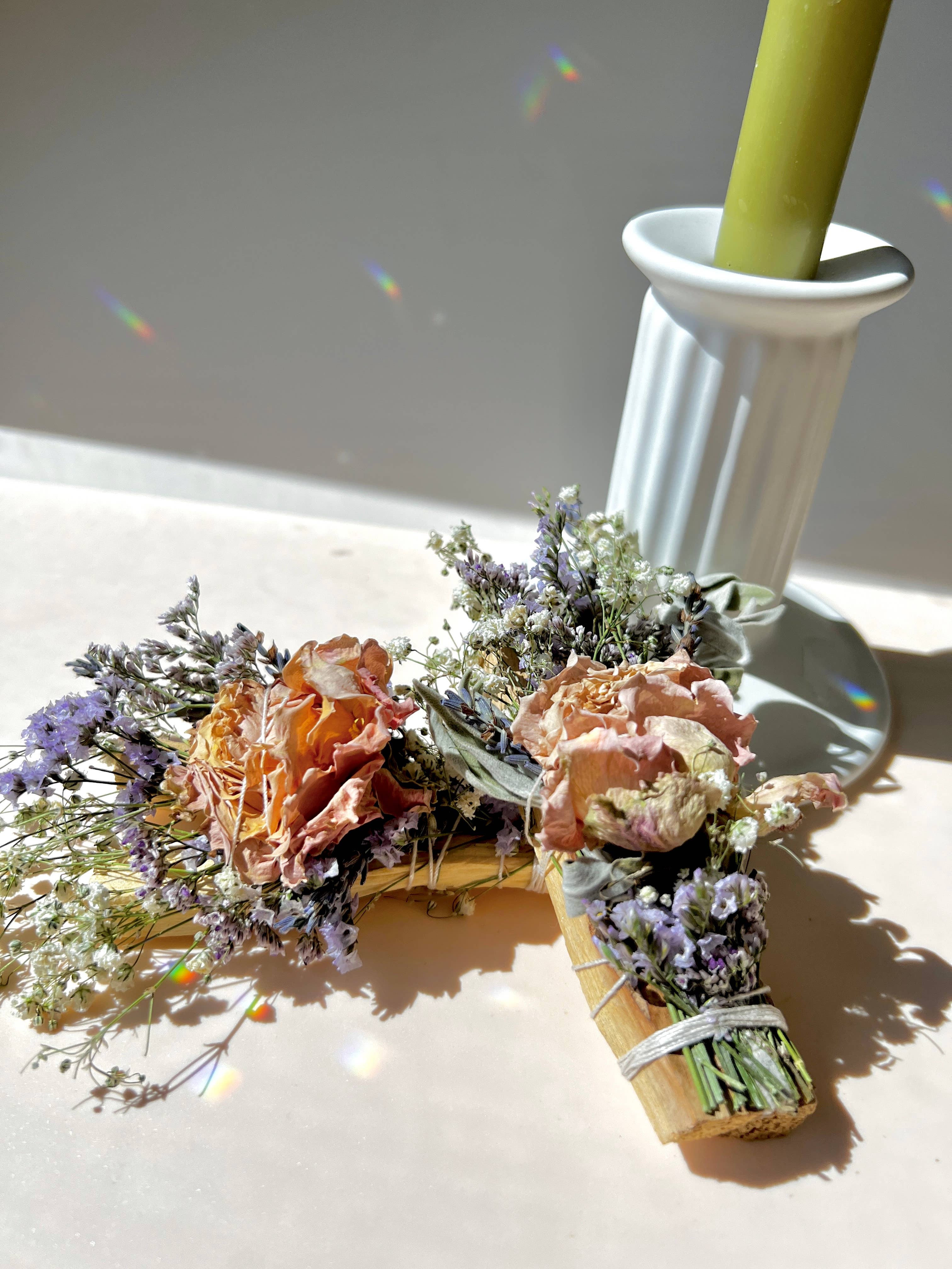 Botanical Palo Santo Bundle - Smudge - Smoke Cleansing - Dried Flower