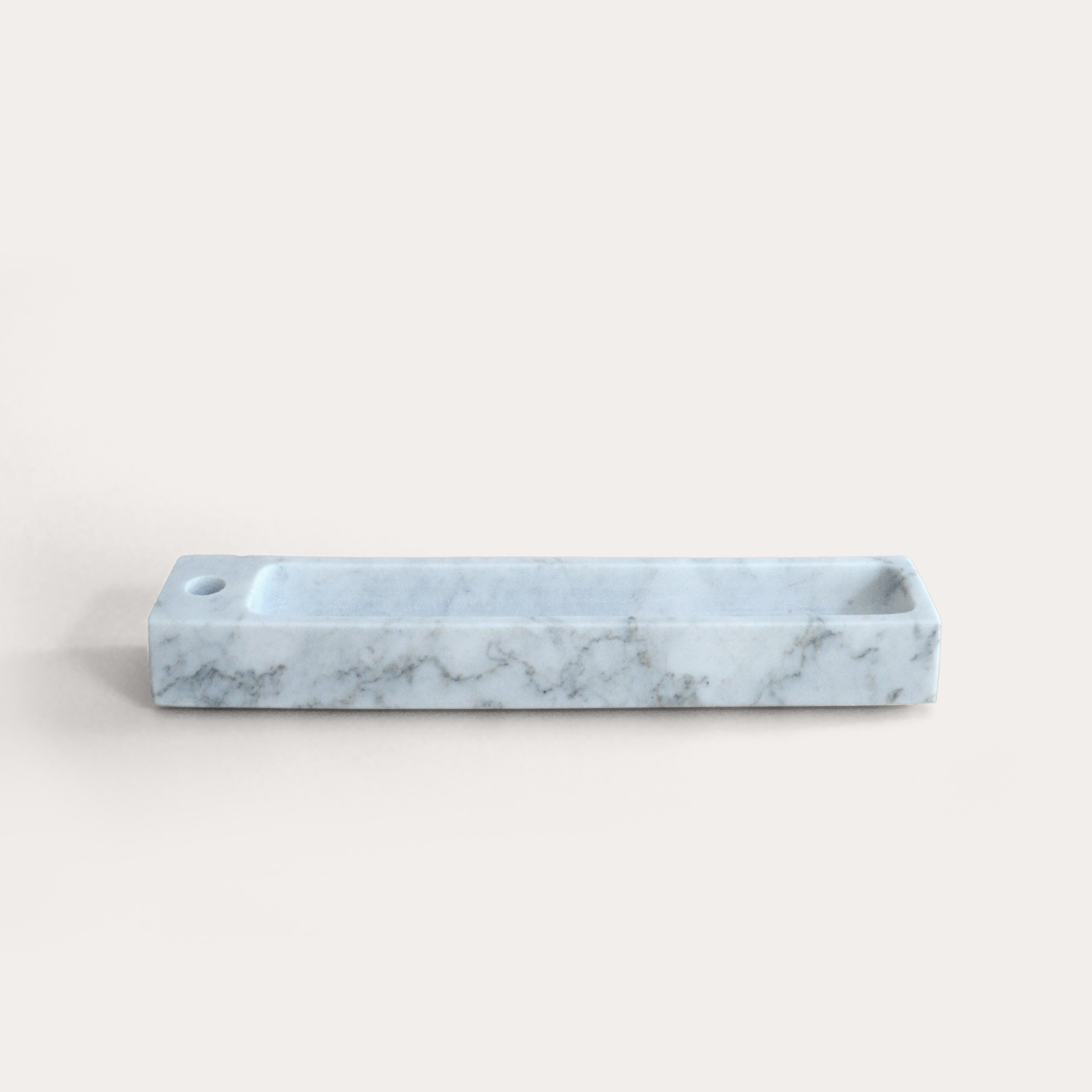 Divine Balance Carrara Marble Incense Holder / Minimalist