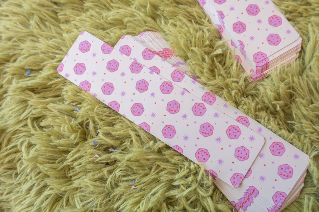 Dice Paper Bookmark