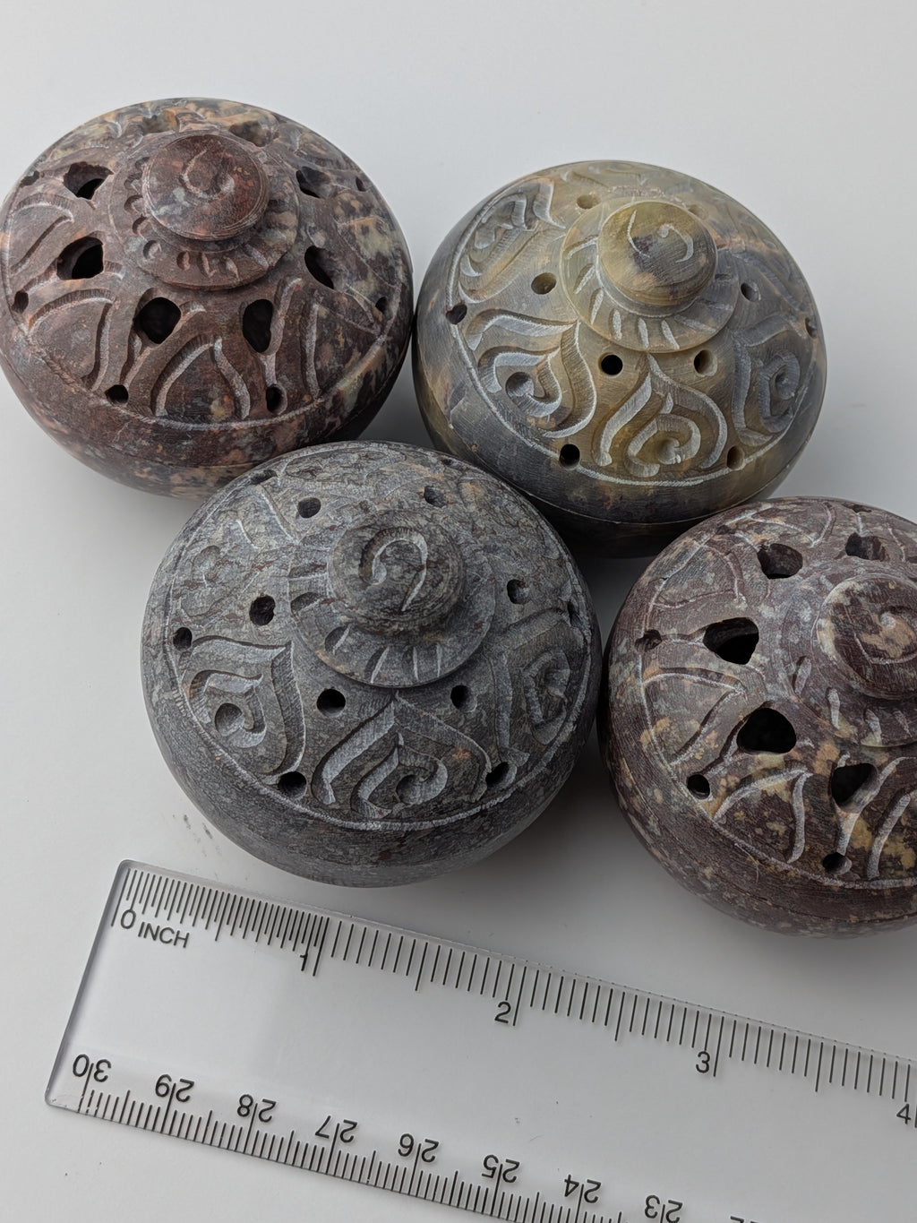 Soapstone Incense Pot – Assorted Colors