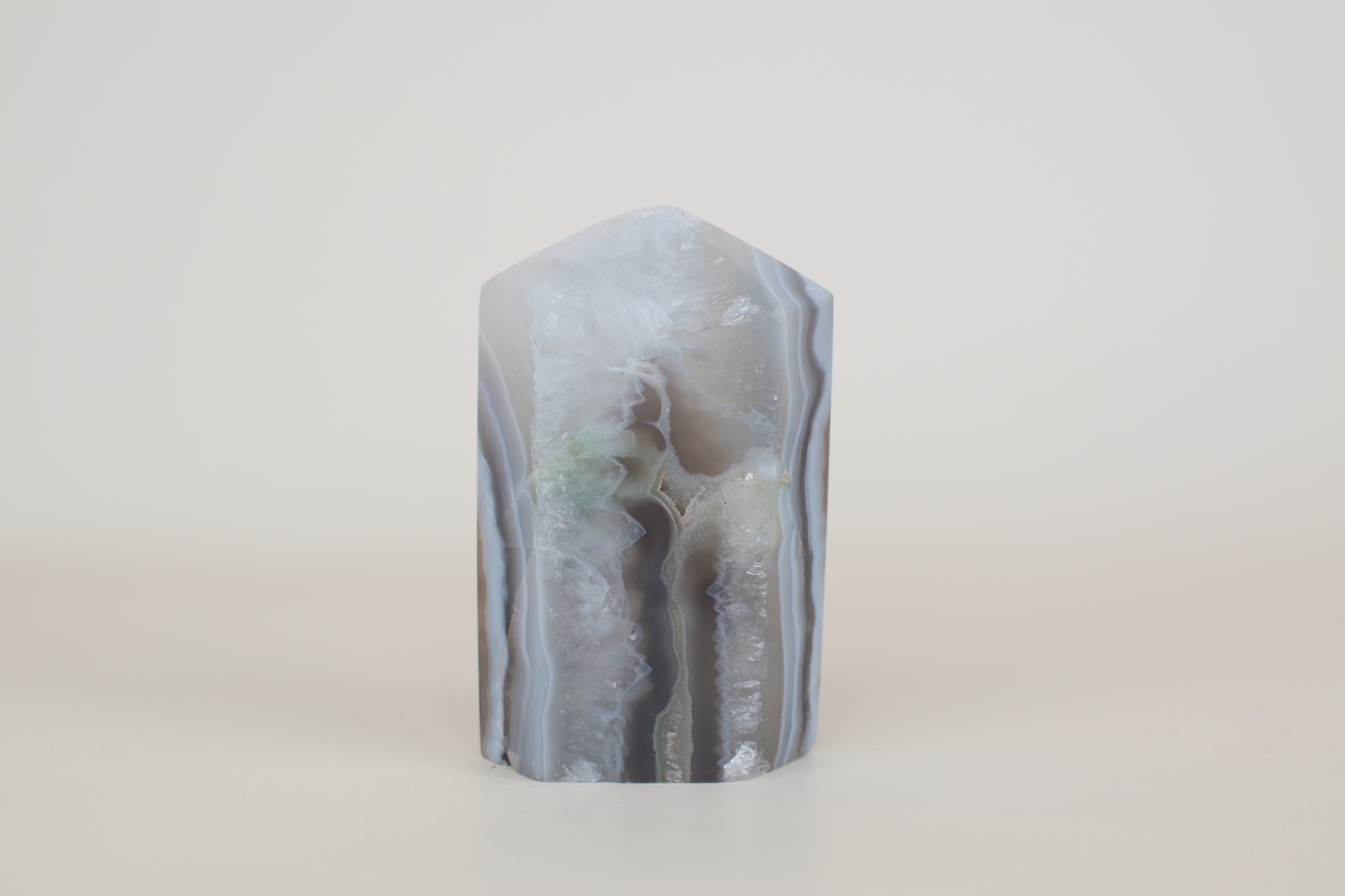 Tranquility Tower – 4” Agate Obelisk