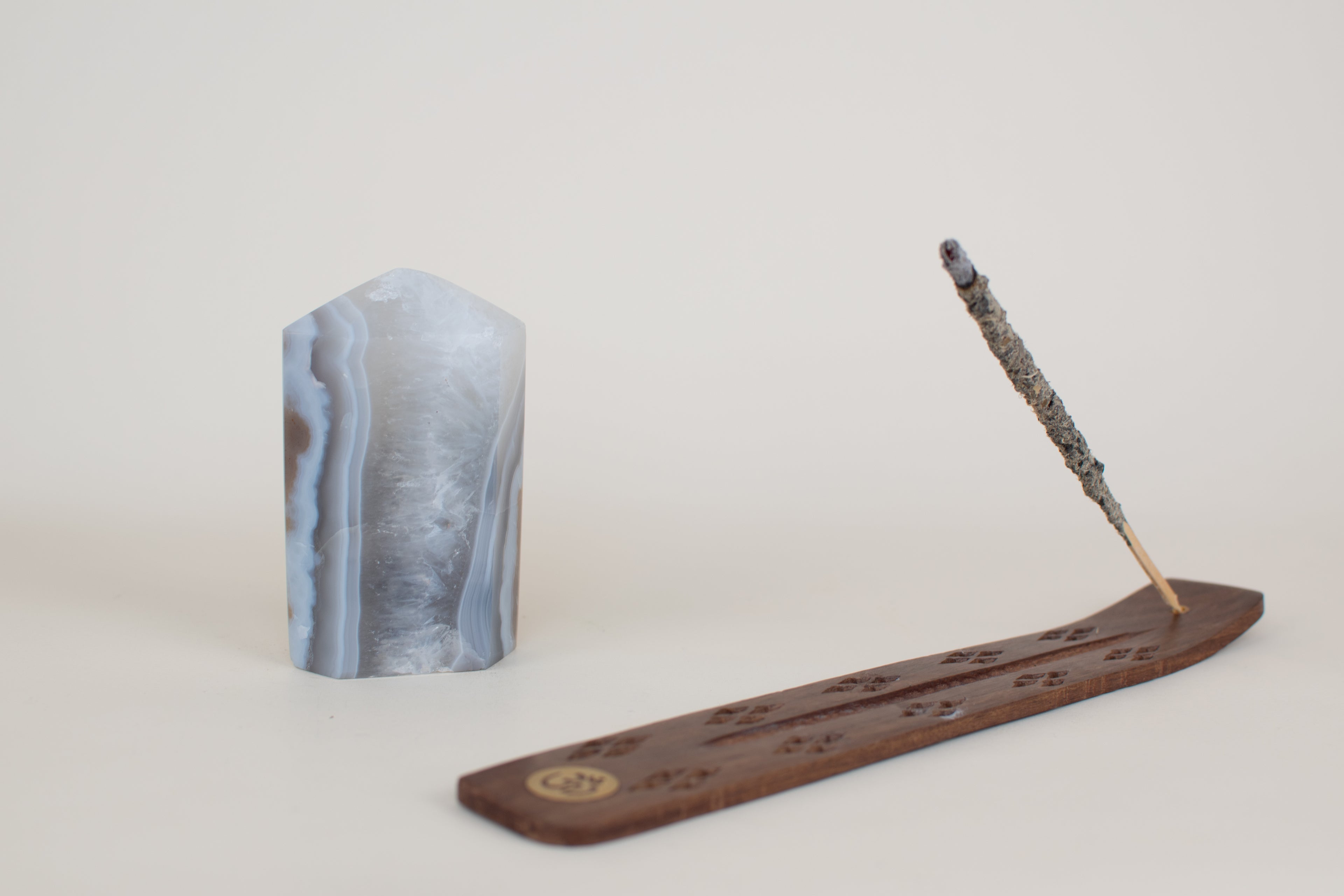 Tranquility Tower – 4” Agate Obelisk