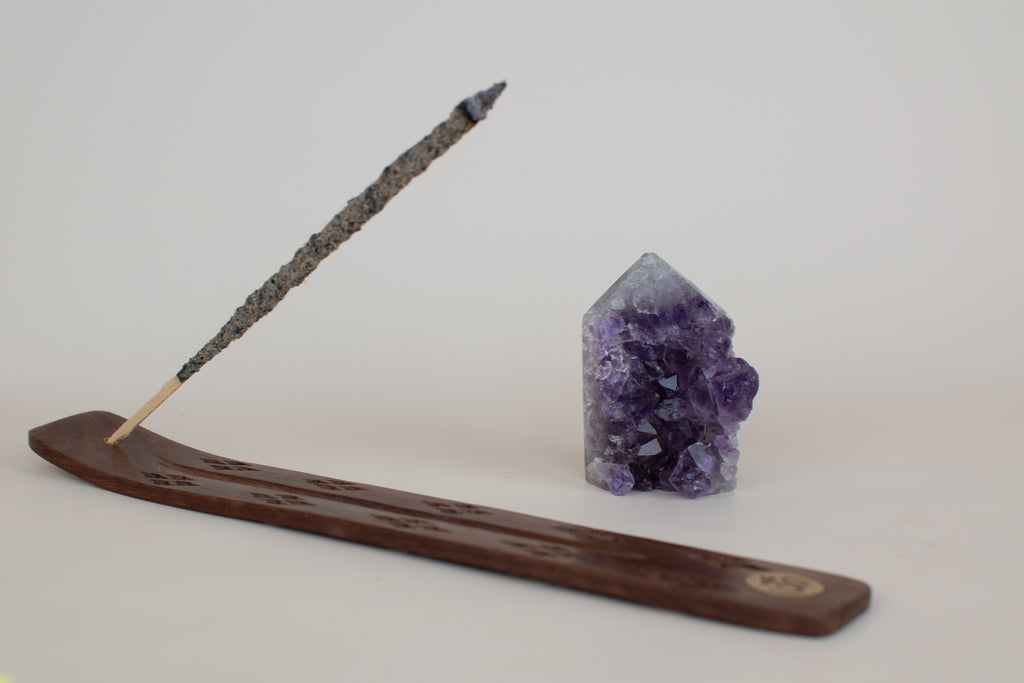 Shadow Bloom – 2.5” Amethyst Druzy Obelisk
