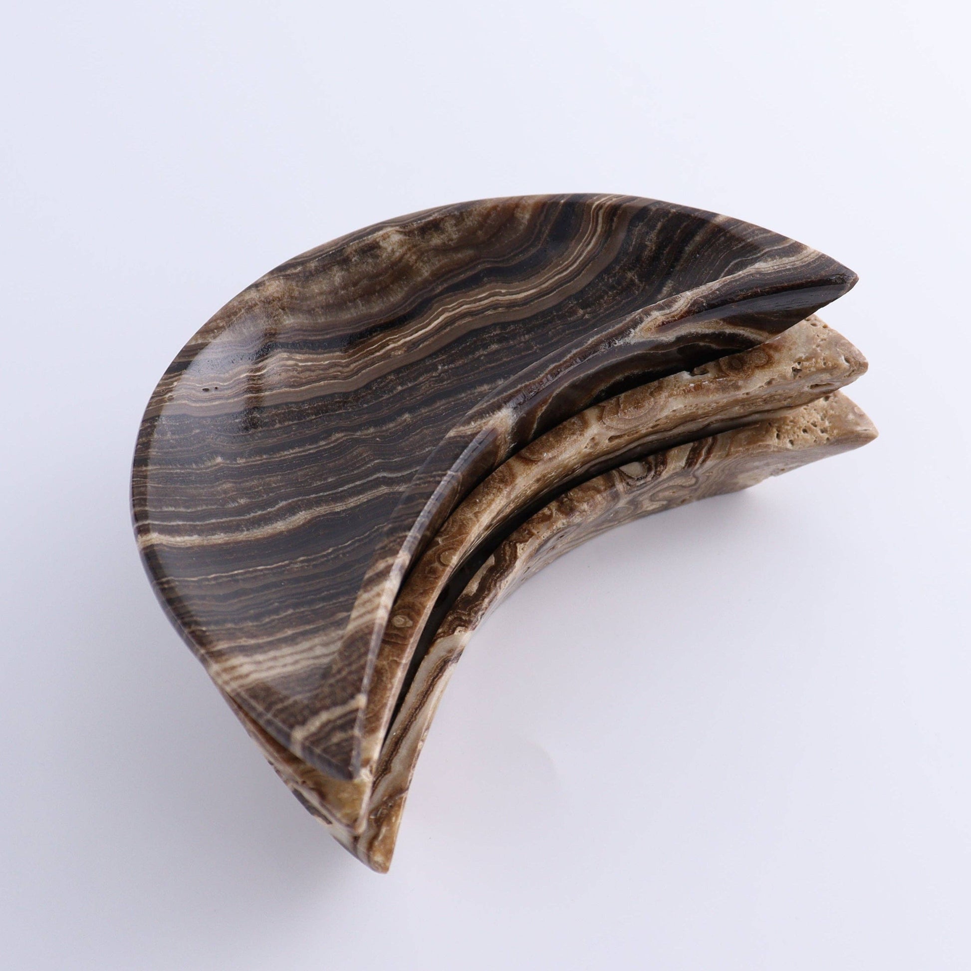 One Chocolate Onyx Moon Dish