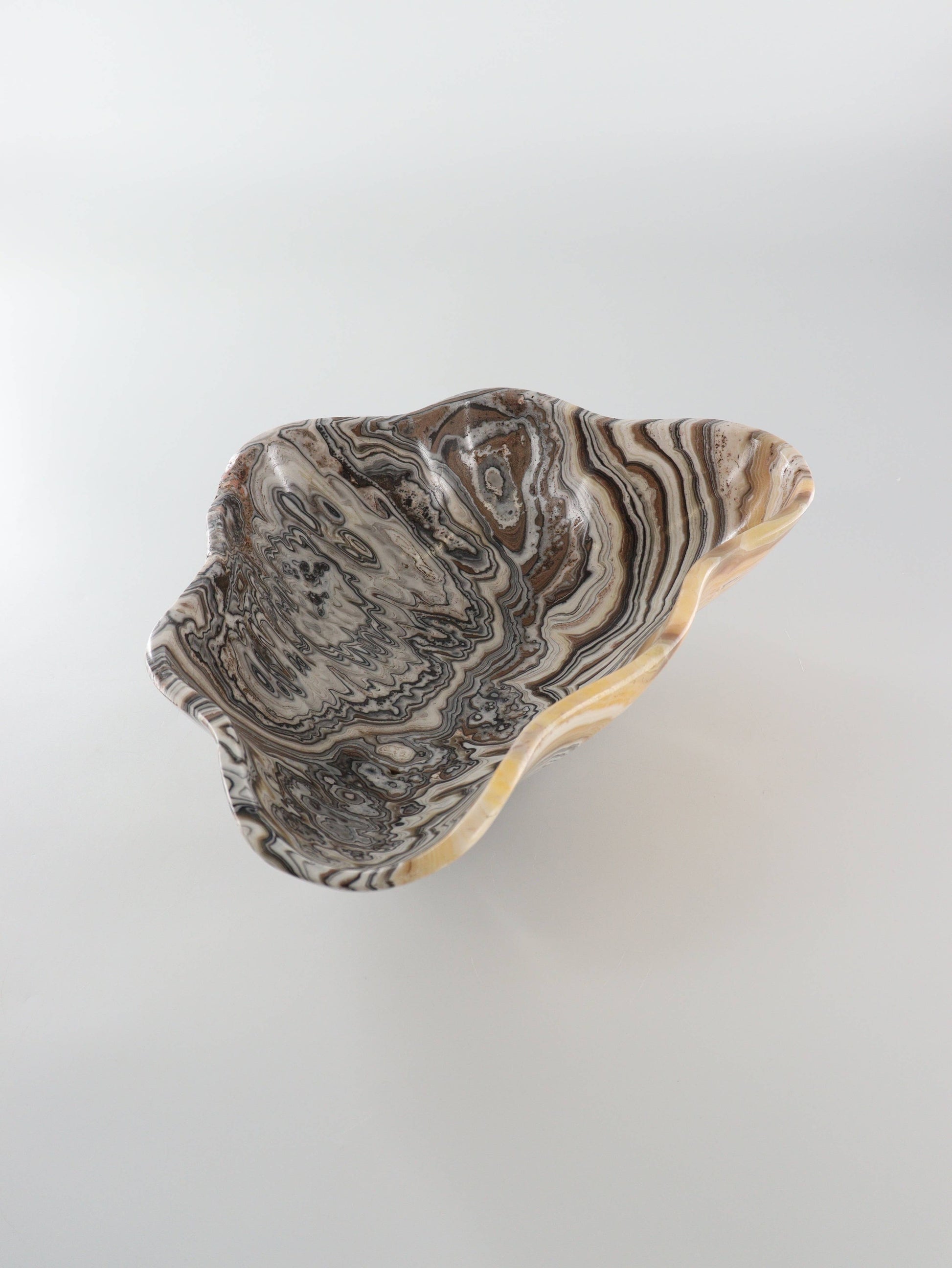 Yellow Zebra Onyx Bowl