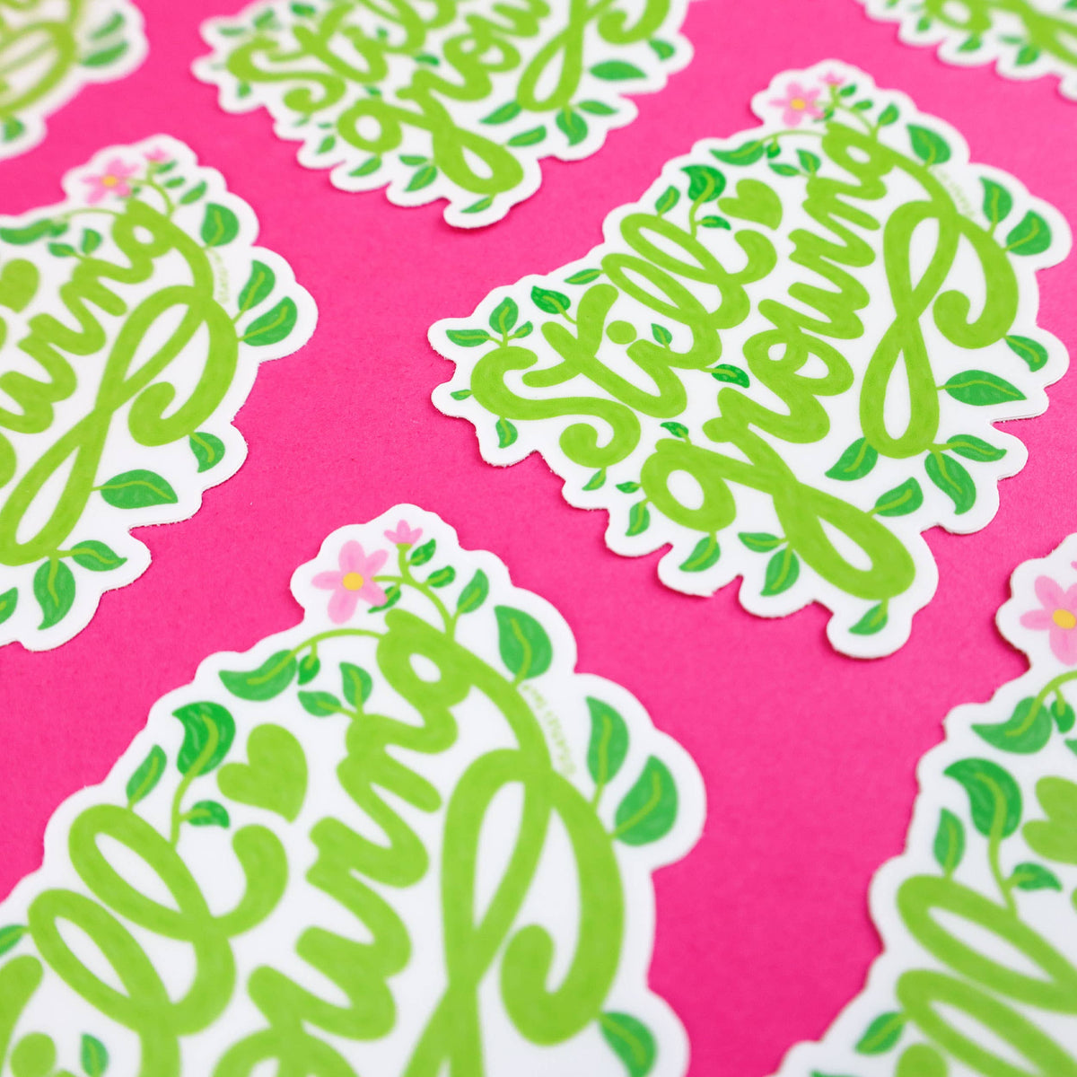 Still Growing Plant Lover Vinyl Sticker
