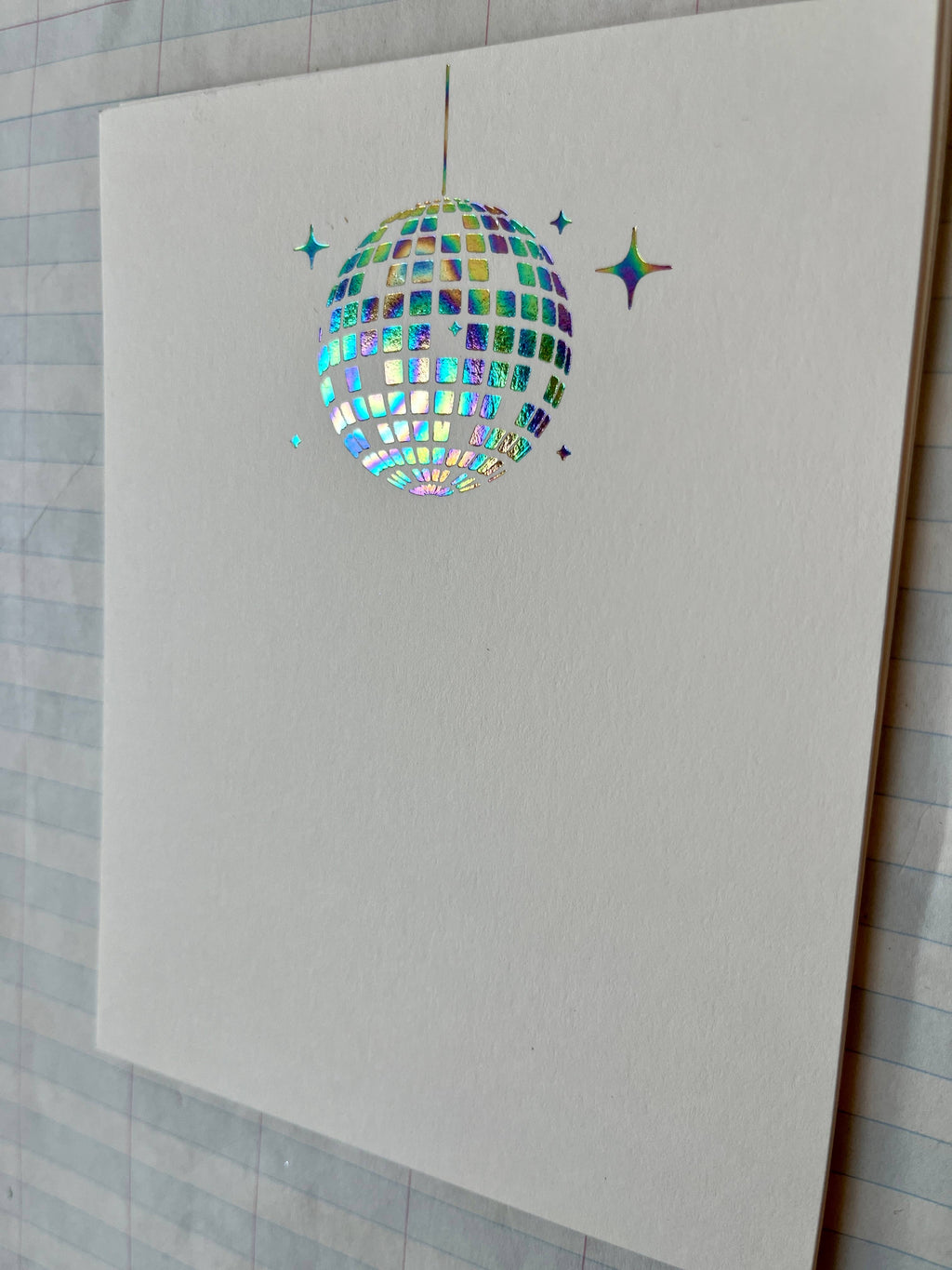 Disco Ball Flat Cards with Envelopes