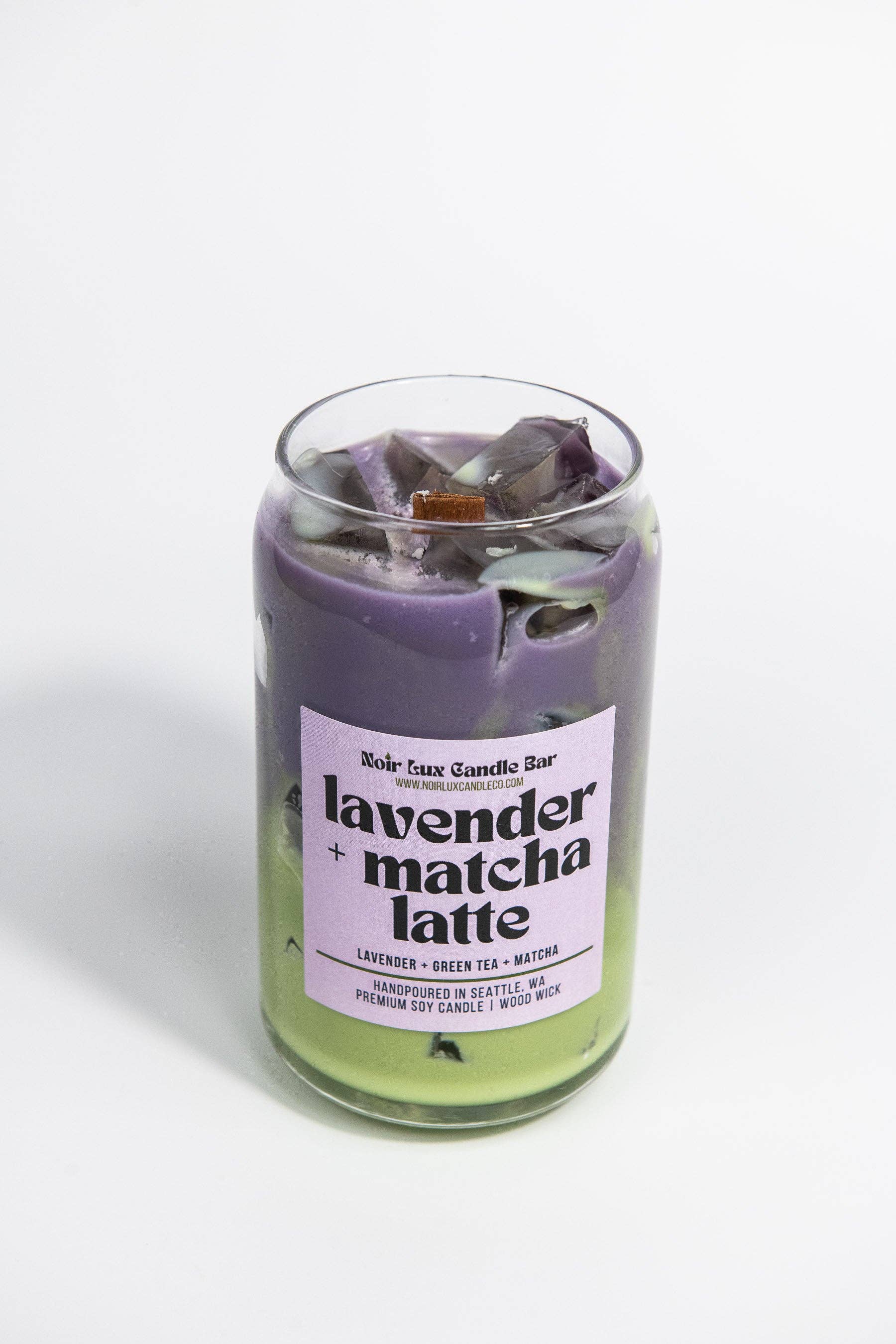 Iced Lavender Matcha Latte Coffee Candle