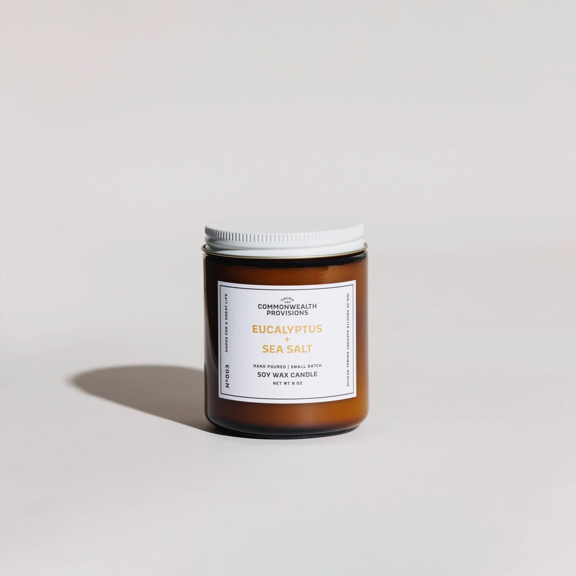 Soy Candle - Eucalyptus + Sea Salt