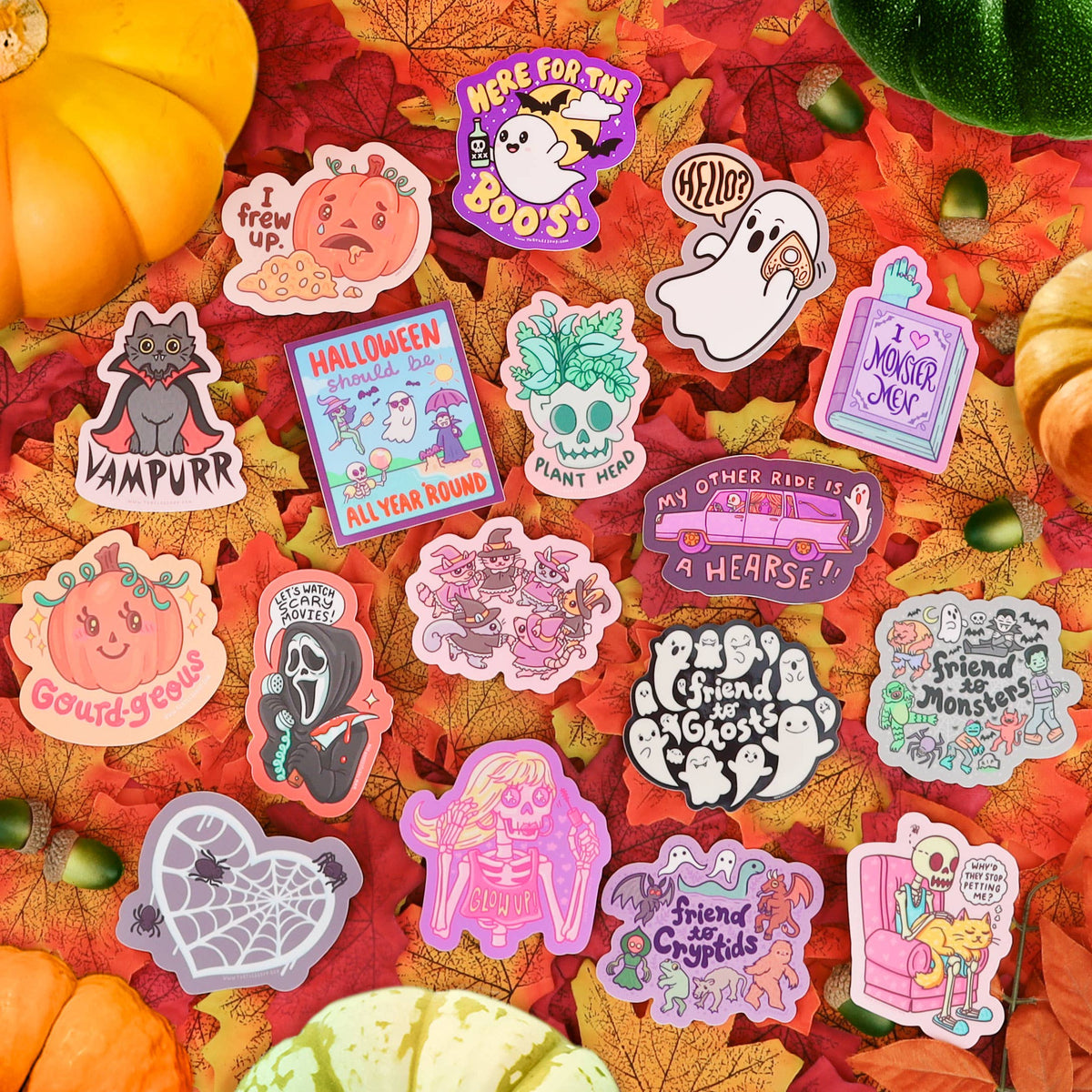 Vampurr Kitty Halloween Vinyl Sticker